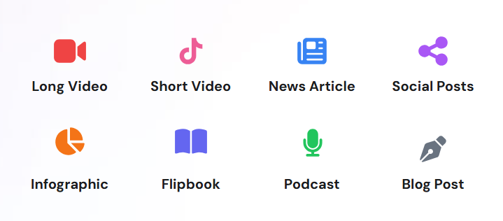Eight Formats for Your Content